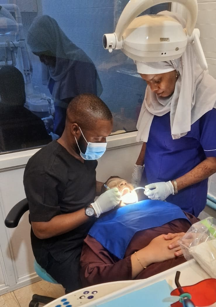 Modern dental treatment in progress at Lebanon Dental Care Clinic, Mombasa
